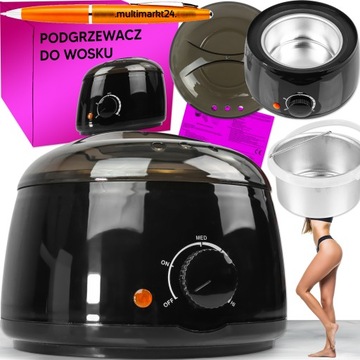 DEPILACJA PODGRZEWACZ DO WOSKU TWARDEGO ZESTAW XXL