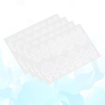 Наклейки для ногтей с искусственными ногтями Двойной желейный клей