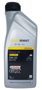 ORYGINALNY OLEJ RENAULT 0W20 RN17FE CASTROL GTX