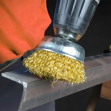 НАБОР ПРОВОЛОЧНЫХ ЩЕТКОВ ДЛЯ ДРЕЛЬ, POTT, ПЛОСКАЯ ЩЕТКА, 3 шт.