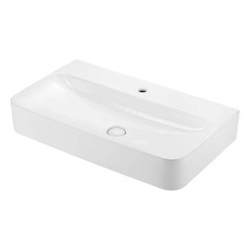 Umywalka ceramiczna nablatowa-ścienna 80cm Okazja tylko 20 sztuk