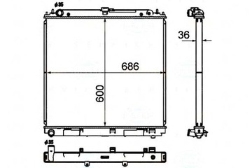 CHLADIČ MOTORU BEHR HELLA ADN19886C 019M61 3143