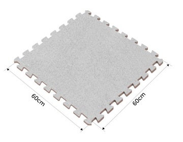 КОВР ПАЗЛ Коврик из пеноматериала 60х60см 6 шт. серый
