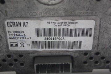 DISPLEJ NISSAN QASHQAI I