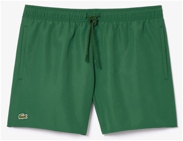 Szorty kąpielowe LACOSTE zielone z funkcją QUICK DRY - XL