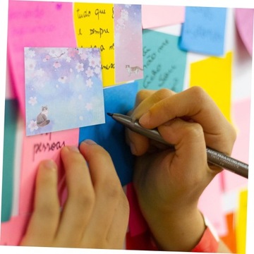 1 комплект липких заметок, мультяшный блокнот, липкая страница блокнота N