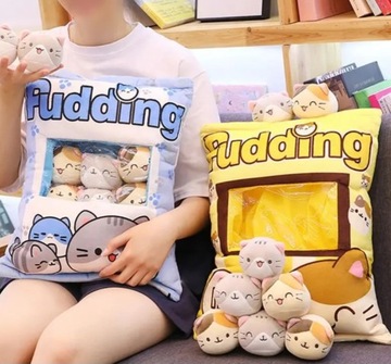 ПОДУШКА-ПУДИНГ С УЗОРАМИ БРОСАЮЩИХ ТАСЛИНОВ