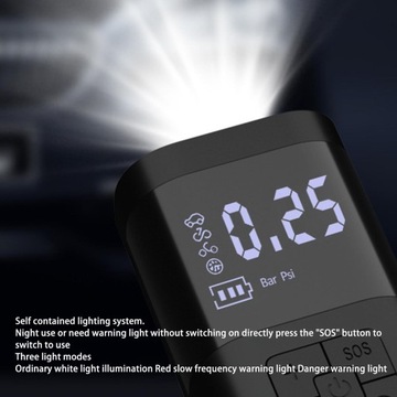 Портативный беспроводной насос для накачивания шин постоянного тока 12 В