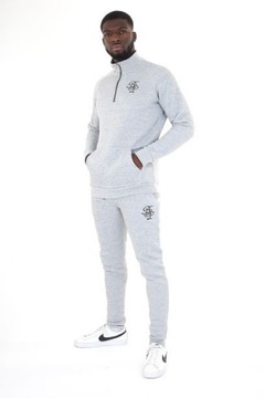 СЕРЫЕ УТЕПЛЕННЫЕ МУЖСКИЕ СПОРТИВНЫЕ КОСТЮМЫ BRAVE SOUL SPORT L