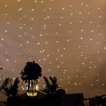 kurtyna świetlna LED 3x1m lampki NA USB
