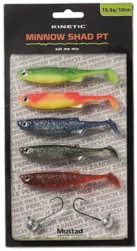 Zestaw Gum Kinetic NA SANDACZA 10cm 5SZT + Główki