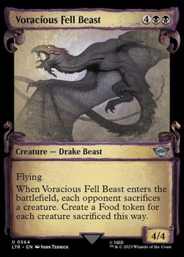MTG LTR #564 Voracious Fell Beast Silver Foil