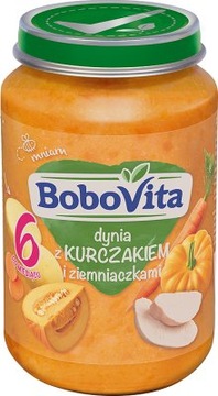 Bobovita obiadek Dynia z kurczakiem i ziemniaczkami, po 6. miesiącu 190 g