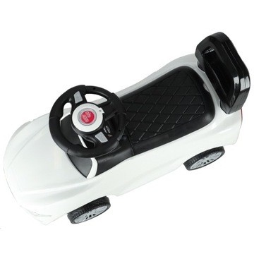 АВТОМОБИЛЬ ДЛЯ АВТОМОБИЛЯ СО ЗВУКОМ И СВЕТОМ, БЕЛЫЙ, 65 СМ, МАКС. 30 КГ + НАКЛЕЙКА