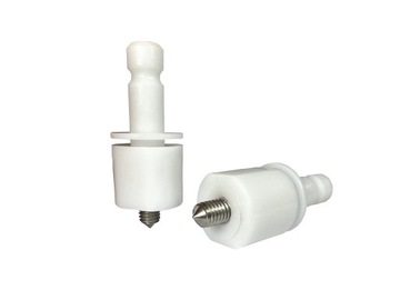 Adapter z trzpieniem Leica z tworzywa z gwintem M8 biały [ALW] GEO-MAX