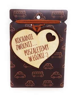 Zawieszka do auta serce gadżet dla NIEJ NIEGO #13