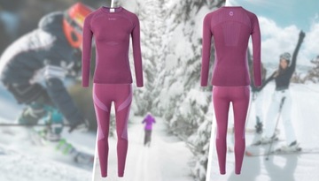 Женское термобелье, быстросохнущий лыжный комплект, LXL