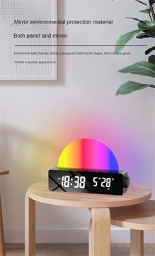 Светодиодные цифровые будильные часы с блестящим светом FM Radio Table Date Date