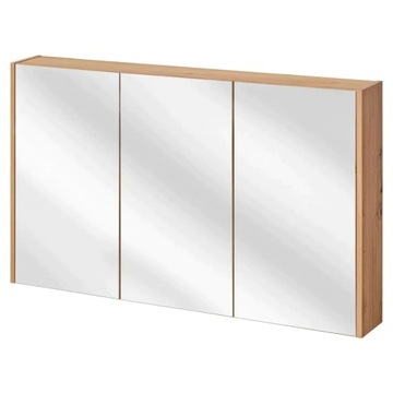 Szafka Łazienkowa z Lustrem Wisząca Dąb Artisan