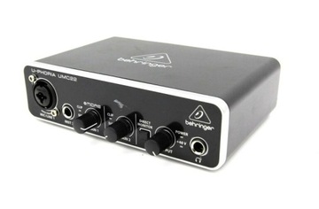 USB-ИНТЕРФЕЙС BEHRINGER UMC 22 С ПРЕДУСИЛИТЕЛЕМ MIDAS