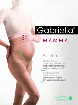 Rajstopy ciążowe Mamma 40den Beige 4
