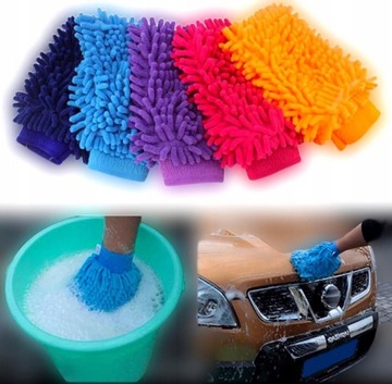 RĘKAWICA Z MIKROFIBRY DO MYCIA OKIEN ZESTAW ŁAPEK