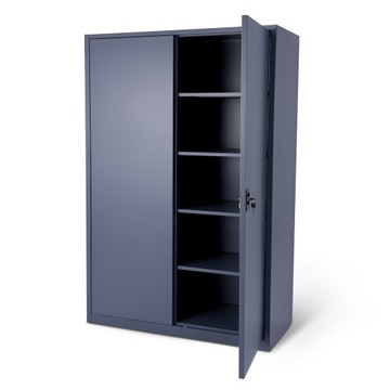 Металлический офисный шкаф для документов, Шкаф для мастерской для гаража, запираемый для папок