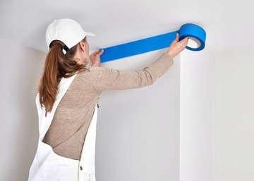 KACBUD МАШИННАЯ ЛЕНТА СИНЯЯ БУМАГА МАСКИРОВОЧНАЯ УФ 30 мм x 50 м