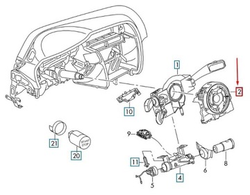 Часовая пружина датчика угла поворота рулевого колеса 5Q0953549E для VW Golf 7 для Audi A3 Q2