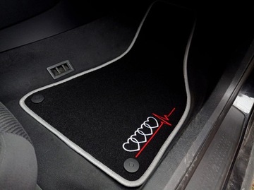 ВЕЛУРОВЫЕ КОВРИКИ ДЛЯ AUDI ВСЕХ МОДЕЛЕЙ + ВЫШИВКА