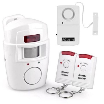 ALARM BEZPRZEWODOWY NA BATERIE Do garażu strychu