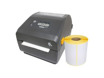 NOWA DRUKARKA ZEBRA ZD421D USB WIFI + ETYKIETY