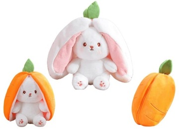 Maskotka KRÓLIK W MARCHEWCE Króliczek Marchewka Zając Pluszak DUŻY XL 35 cm