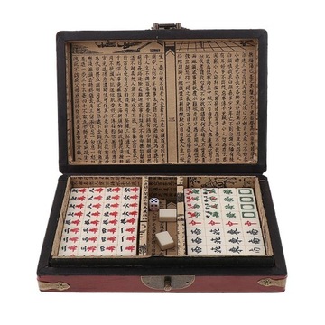 Przenośny zestaw chińskich gier Mahjong, rozmiar