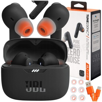 SŁUCHAWKI BEZPRZEWODOWE JBL DOKANAŁOWE BLUETOOTH Z MIKROFONEM WODOODPORNE