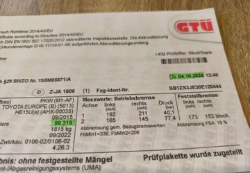 Toyota Auris II 2015 Toyota Auris Toyota Auris 1.8 Hybryda 99KM, zdjęcie 39