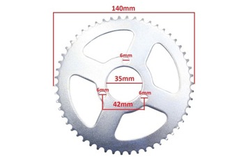 Комплект привода Звездочки приводной цепи T8F Pocket Bike Cross 2T ATV ​​Pitbike