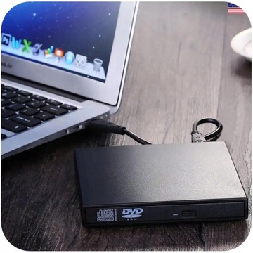 DVD-ROM-ПЛЕЕР ПОРТАТИВНЫЙ ВНЕШНИЙ ПРИВОД ДЛЯ КОМПАКТ-ДИСКОВ - USB 2.0