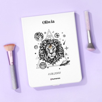 LED косметическое зеркало для макияжа с НАПЕЧАТАННЫМ ПОДАРКОМ для ЗОДИАКАРИЯ