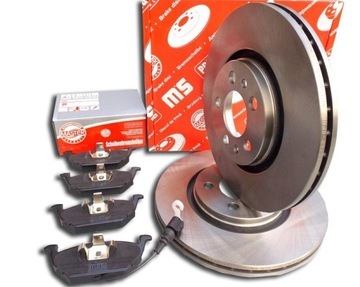 TARCZE + KLOCKI PRZÓD do Audi A3 Octavia VW GOLF IV Fabia Leon 256mm