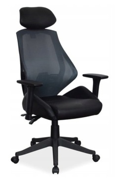 Fotel obrotowy SPACE CZARNY krzesło biurowe pracownicze ergonomiczne