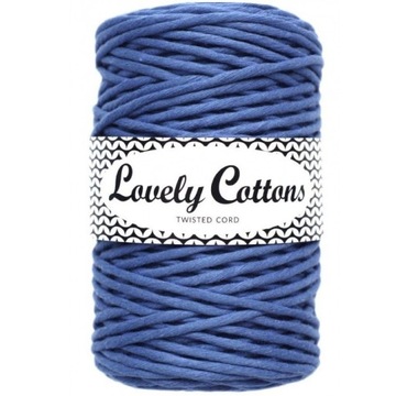 Sznurek skręcany makrama Lovely Cottons 3mm Jeans
