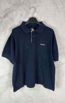 Reebok Granatowa Koszulka Męska Polo M 38