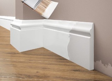 Половая планка белая, декоративные планки LPC-19M.