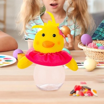 Бутылка для пасхальных конфет, прозрачная, с крышкой, контейнер для утки