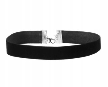 CZARNY AKSAMITNY NASZYJNIK CHOKER TASIEMKA 2 CM