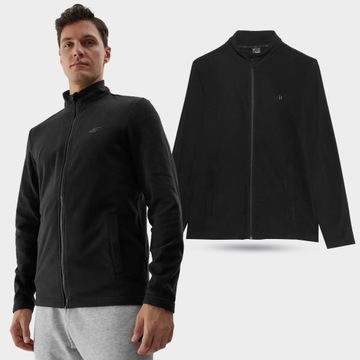 BLUZA POLAROWA MĘSKA 4F TERMOAKTYWNA POLAR SPORTOWY ROZPINANY SS24M175