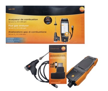 Analizator spalin z sensorem TESTO 300 dotykowy ekran CO O2