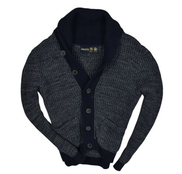 MUSTO Rozpinany Sweter Męski Kardigan Cotton / L