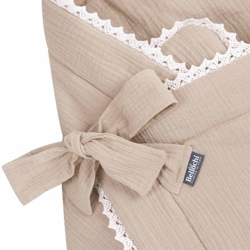 Rożek niemowlęcy Cuddly Muslin Beige